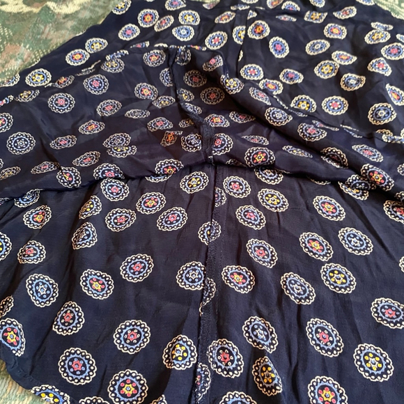 Vintage Y2K A Line Button Closure Geometric Banana Republic Skirt Size 4 Multi - Picture 7 of 10